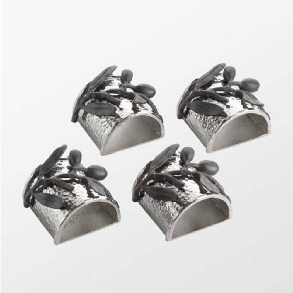 Michael Aram Olive Branch Napkin Rings - Set of 4